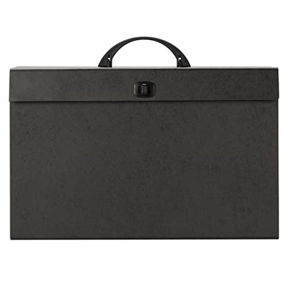 Smead A-Z and Subject Expanding File Box, 19 Pockets, Printed Alphabetic (A-Z)/Subject, Latch Closure, Legal Size, Black (70804) (Pack of 4) - color: Black, size: Legal (Pack of 4)