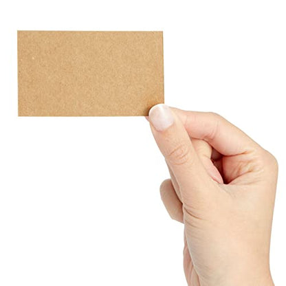 Juvale Custom Business Cards - 1000-Pack Inkjet & Laser Printable Business Cards - Perforated Cardstock Sheets - Craft Paper Labels & Notecards - 3.5 x 2 in, 170 gsm, Brown