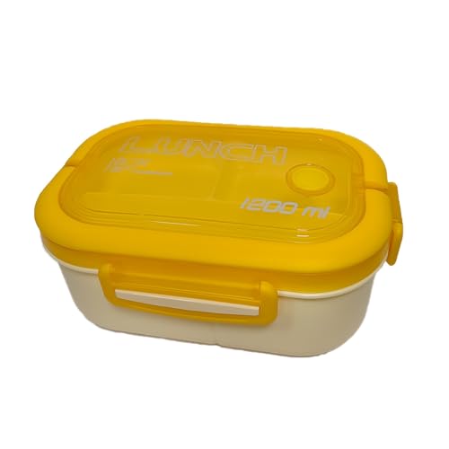 1200Ml Leak-Proof Lunch Box with Handle, Reusable Snack Container with Cutlery Set, Suitable for Adults, Camping, And Hiking, Perfect for Back-To-School Season