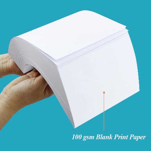 8.5" x 14" Blank Print Paper - 50Sheets/100Pages Blank Loose-Leaf Papers, Legal Size Printing in Office/Home/School, 100gsm Blank Paper - size: 1-Pack(8.5" x 14")