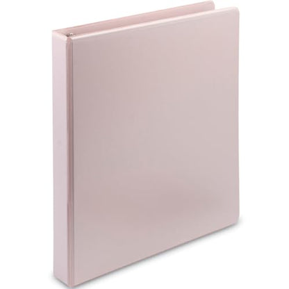 Samsill Plant Based Durable D-Ring Binders – 0.5 Inch 3 Ring Binder with 125 Sheet Capacity, Eco Friendly School and Office Supplies (Single, Rose) - color: Rose, size: 0.5-Inch, style: Single