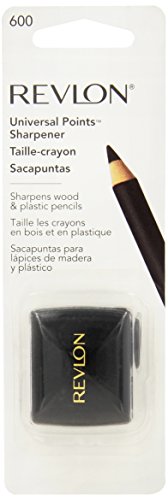 Revlon Universal Points Sharpener for Wooden & Plastic Makeup Pencils, Fits Small to Large Sizes, Easy to Clean, 1 Count (Pack of 2) - size: Pack of 2