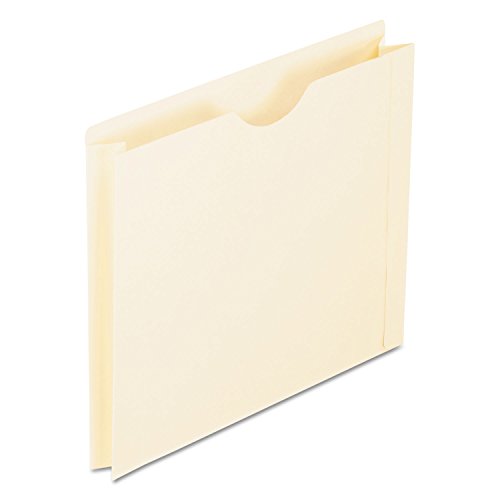 Pendaflex File Jackets, Letter Size, Manila, 2" Expansion, Reinforced Straight-Cut Tabs with Thumb Cut, 50 per Box (22200EE), Beige - size: Letter, style: File Jacket