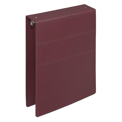 Carstens 2-Inch Heavy Duty 3-Ring Binder - Top Opening, Wine, Durable Plastic, No-Gap Rings, Waterproof Cover, No Pockets, Holds 300 US Letter Sheets, BPA-Free, Made in USA (2873-3R), Case of 16 - color: Burgundy, size: Case of 16