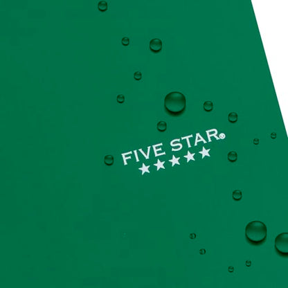 Five Star Spiral Notebook + Study App, 3 Subject, College Ruled Paper, Fights Ink Bleed, Water Resistant Cover, 8-1/2" x 11", 150 Sheets, Green (72067) (Pack of 6) - color: Green, size: 1 Count (Pack of 6)