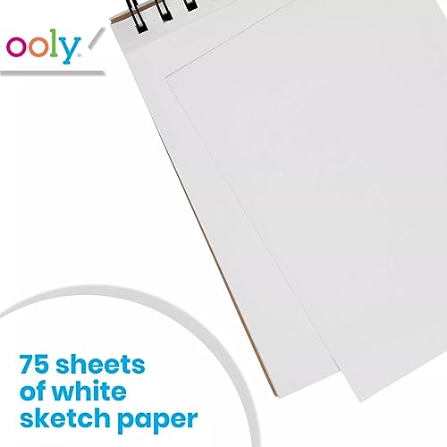 OOLY DIY Cover Small Sketchbook, 5 x 7.5 Inches, White Paper Sketchbook, Drawing Book for Kids, Artists Drawing Pad for Gel Pens - color: White Paper, style: Small (5"x7.5")