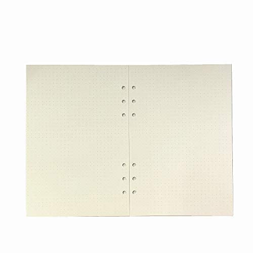 Harphia A5 Dot Planner Inserts, Spiral Notebook Refills, 6 Ring Binder Paper, Dotted Paper for Filofax (A5 5.59 x 8.27 inches, Dotmatrix) - color: Dot Paper, size: A5