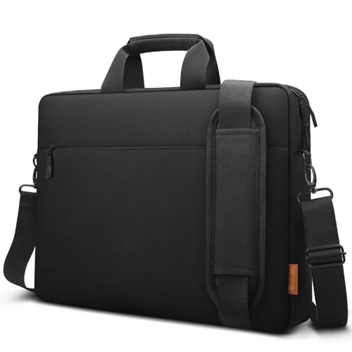 ZYB Waterproof Laptop Case 15 15.6 16 Inch Briefcase,Laptop Bag 15.6-16 Inch Sleeve with Shoulder Strap for 15.6-16 Inch Notebook Lenovo HP Acer ASUS DELL MacBook Pro 16 M5-M1 etc Messenger Bag-Black - size: 15 15.6 16 Inch