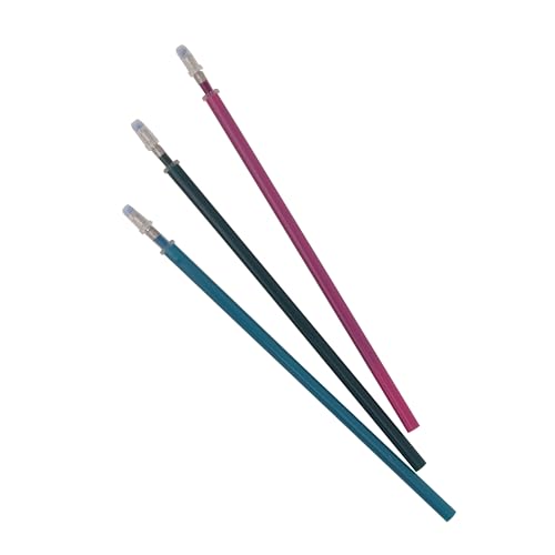 Mr. Wonderful - Set of 3 Erasable Pen Refills - Turquoise, Green and Purple - Heat Sensitive Gel Ink - Ballpoint Pen Refills