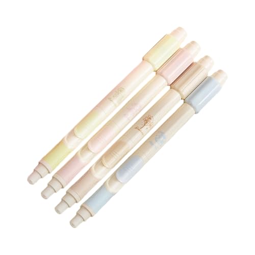 4 Pcs Quick Drying Gel Inks Pen Smooth Writing Tool Retractable Back to School Supplies for Students Inks - color: Flowers Dream