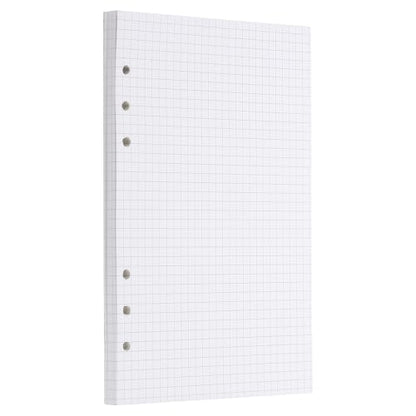 PATIKIL A5 Grid Refill Paper 6-Ring Binder Loose Leaf Planner Filler Paper Planner Inserts, 80 Sheets/160 Pages, Lined - size: A5, style: Grid