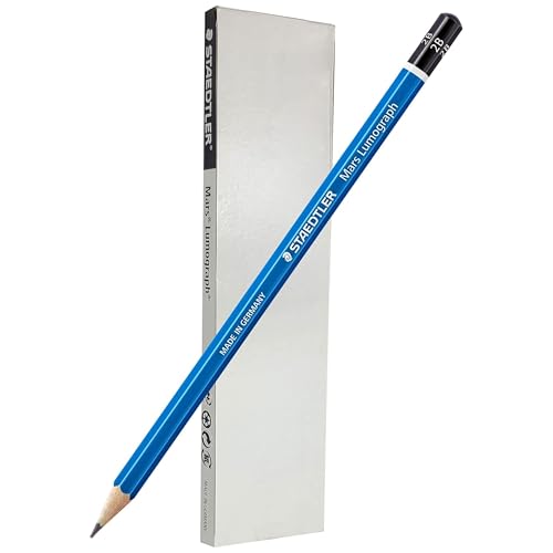 STAEDTLER Mars Lumograph 2B Graphite Art Drawing Pencil, 6 Pencils - style: 2B