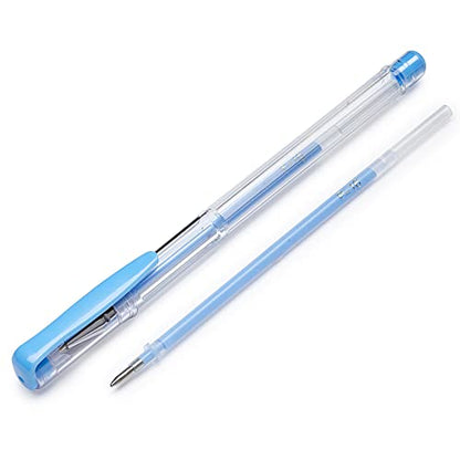 OfficeGoods Gel Pen Refills - 24 Individual Colors - Fits Most Gel Pens - Fast Drying Ink - Perfect for Artists, Adult & Kids Coloring Books, Mandalas, Nature - 2 Pack - Blues - color: Blue