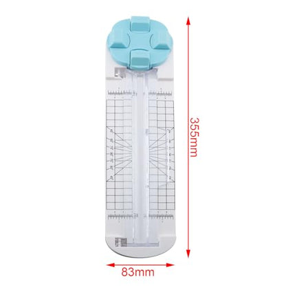 TAODAN Compact Scrapbook Paper Cutter 4 in 1 Craft Cutting Tool Multifunctional Clipboard Utility for Cutting Photo Albums Greeting Card Labels Gift Tag
