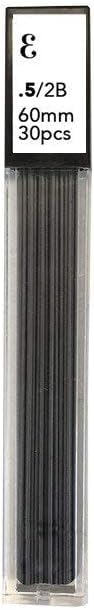Everyman 0.5mm Lead Refills for Mechanical Pencils, 3 Pack with 90 Strong Smooth Leads, Fits Grafton Metal Pencil, Perfect for Sketching, Drafting, Architecture, Drawing, School, Office, & Studio Use - style: 0.5mm