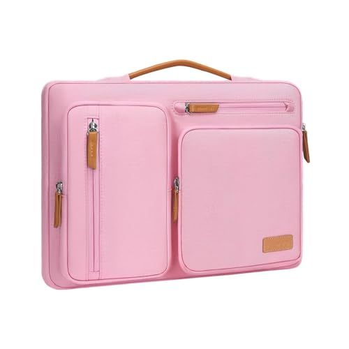 MOSISO 9-11 inch Tablet Sleeve Case for iPad A16 2025, iPad Air 11 inch M3 M2, iPad Pro 11 M4, iPad 10/9/8/7th, Galaxy Tab A9+/S9/S8/Plus 11, Side Open Carrying Bag with 4 Zipper Pockets, Pink - color: Pink, size: 11 inch