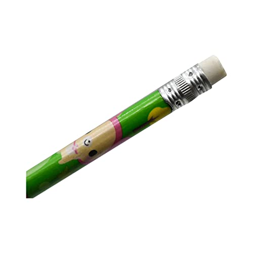 50 PCS Cute Cartoon Animal Pencils with Eraser HB Lead Wooden Pencil School Teachers Student Classroom Supplies Party Favor Gifts