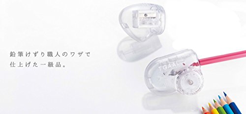 KUTSUWA Hi LiNE T'GAAL Angle Adjustable Pencil Sharpener (RS028CL) | Clear, 1 ea. - color: Clear