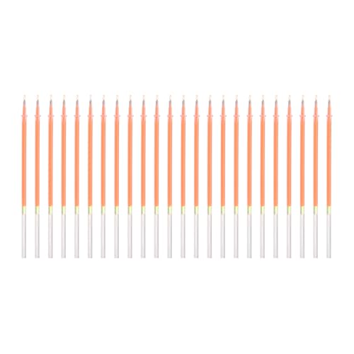 PATIKIL 0.5mm Gel Pens Refills, 24 Pack Gel Pens Metallic Ink Fine Point Colored Refill Set for Adults Coloring Books Journaling Scrapbooking Art Drawing, Orange - color: Orange