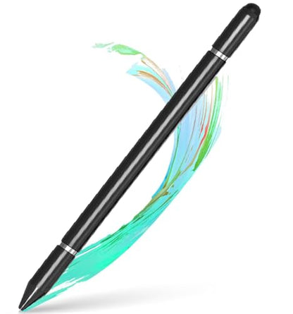3 in 1 Stylus Pens for Touch Screens, High Sensitivity & Precision Stylus Pencil for Apple iPad iPhone Tablets Samsung Galaxy All Universal Touchscreen Devices (Black)