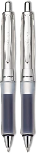 PILOT Dr. Grip Center of Gravity Refillable & Retractable Ballpoint Pen, Medium Point, Charcoal Grip, Black Ink, Single Pen (36180) (Pack of 2) - color: Charcoal Gray Grip, size: 1 Count (Pack of 2)