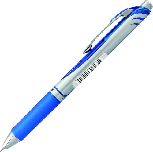 Pentel Energel 0.3mm Extra Fine Point Rtx Retractable Needle Tip Pen - 6 Black & 6 Blue - pack of 12