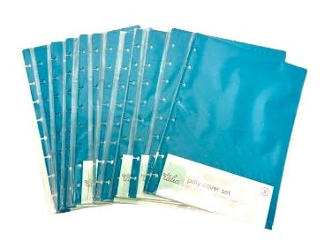 Talia Discbound Notebook - Cover and Disc Set (Energetic Turquoise 12pk (no discs), Junior Set) - color: Energetic Turquoise 12pk (no discs), size: Junior Set