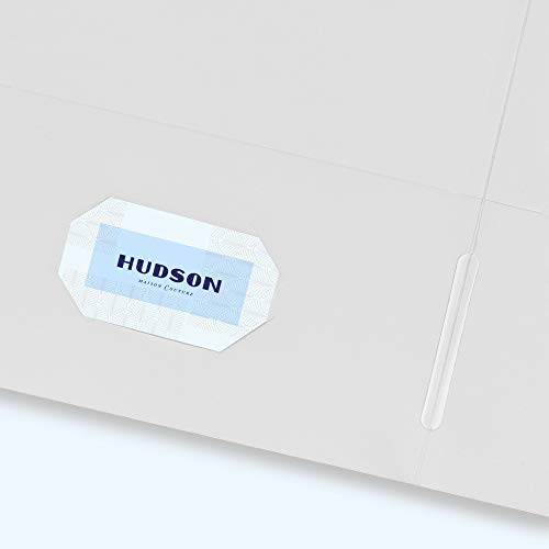 Avery Two Pocket Folders, Holds up to 40 Sheets, Business Card Slot, 25 White Folders (47991) - color: White, size: One Size