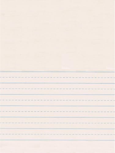 Pacon 2650 Newsprint Handwriting Paper, Picture Story, 7/8" x 7/16" Ruled 9" x 12", Ruled Short, 500 Sheets (Pack of 10) - size: 500 Sheets (Pack of 10), style: Without Skip Space
