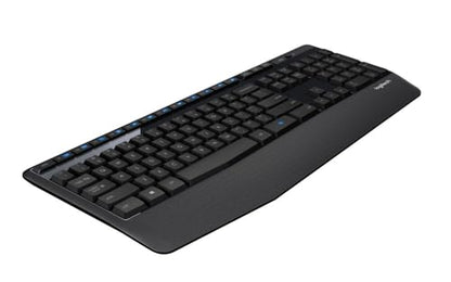 Logitech K345 Full Size Wireless Keyboard with Palm Rest for PC, Laptop | Full-sized keyboard, includes wireless USB receiver, compatible with PC, Laptop - size: 1 Pack, style: Keyboard