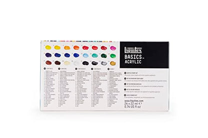Liquitex BASICS Acrylic Paint Set, 24 x 22ml (0.74-oz) Tube Paint Set - style: 24 x 22ml (0.74-oz)