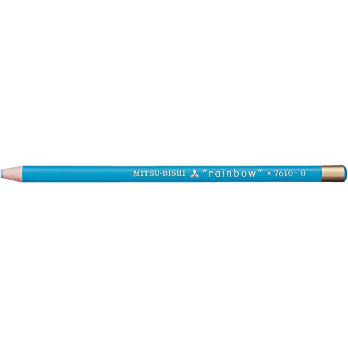 Mitsubishi Pencil K7610.8 Water-Based Dermatograph No.7610 Colored Pencils, Light Blue, 1 Dozen - color: Light Blue 1 Dozen