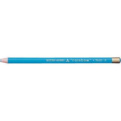 Mitsubishi Pencil K7610.8 Water-Based Dermatograph No.7610 Colored Pencils, Light Blue, 1 Dozen - color: Light Blue 1 Dozen