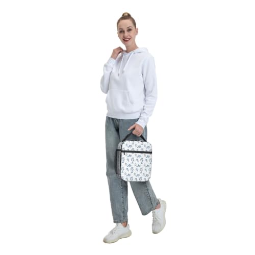 Cute Dolphin Lunch Bag 10In | Insulated Lunch Box Reusable Tote Bag For Picnic Office For Women Men - color: Style 2