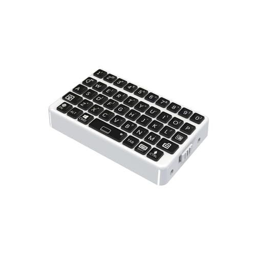 EXknight Mini Keyboard - Wireless Bluetooth Keyboard for iOS, iPhone, iPad, Mac, Android, Smartphone, Tablet & PC White&Black - color: White&Black