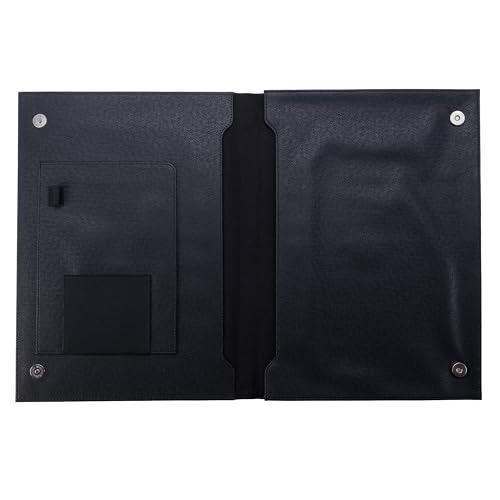 Case-it 6 Pack Folio Padded Laptop Sleeve | Faux Leather | Holds Up to 15 Inch | Microfiber Lined Gusseted Pocket | Internal Elastic Pocket | Protector | LAP-101-LL-C Black - color: LAP-101-LL-BLACK, size: 6 Pack