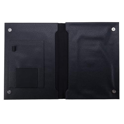 Case-it 6 Pack Folio Padded Laptop Sleeve | Faux Leather | Holds Up to 15 Inch | Microfiber Lined Gusseted Pocket | Internal Elastic Pocket | Protector | LAP-101-LL-C Black - color: LAP-101-LL-BLACK, size: 6 Pack
