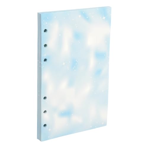 PATIKIL A6 Loose Leaf Paper, 80 Sheets 6.7 x 4" Render Notebook Paper Filler Binder Refill for 6 Ring Binder Note Taking Planner Journals Professionals, Blue - color: Blue