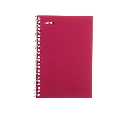 STAPLES Memo Pads, 4” x 6”, College Ruled, Assorted Colors, 50 Sheets/Pad, 5‑Pack