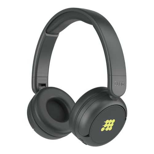 Cubitt Bluetooth Headphones for Kids, Wireless, with Premium Sound Quality, Built in Microphone, 24 Hours Playtime, Study Mode/Volume Limited and AUX Cord for iPad, Tablet, Airplane, Phone, PC, Black - color: Black
