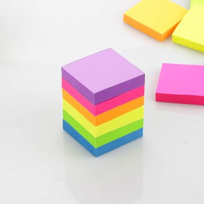 Early Buy Sticky Notes 2x2in, 6 Bright Colors, 12 Pads, 100 Sheets/Pad | 12 pads of self-stick notes, 100 sheets per pad, repositionable adhesive, ideal for daily reminders and office use - color: 6 Bright Color 2x2 in 12pads