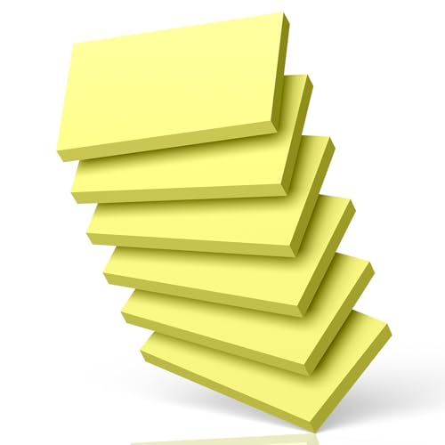 300 Count Blank Index Cards 3x5 Inch Yellow Flash Cards Colored Cardstock, Unruled Note Cards Study Card Portable Learning Flashcards Ideal for Note Taking, Art Sketching, Office & School Supplies - color: Yellow, size: 3x5 Inch - Blank