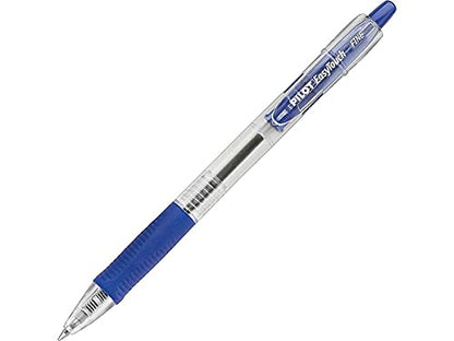 Pilot EasyTouch Refillable & Retractable Ballpoint Pens, Fine Point, Blue Ink Pens, 0.7mm, 12-Pack - color: Blue, style: Fine Point