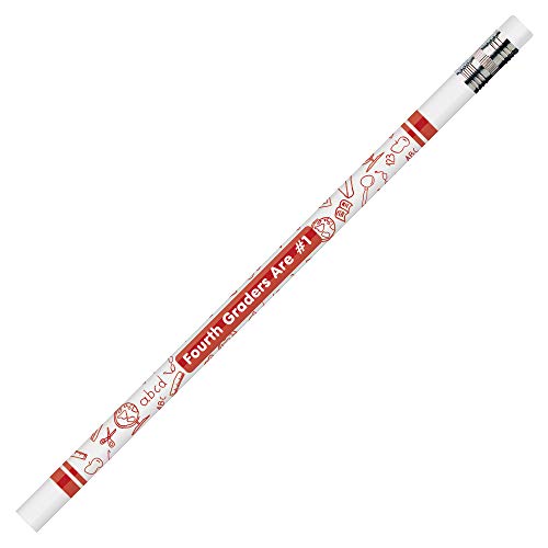 JRM7864B 4th Graders are #1 Pencils, 0.5" Height, 2.1" Wide, 7.4" Length (12 Count)