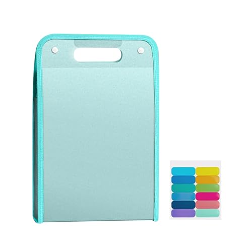 File Folder, Accordion File Organizer 13 Pockets with Labels, Portable Document Receipt Organizer for A4 Files, Waterproof Expanding Files Folder for Schoolbag Office School Supplies, Back to School - color: C