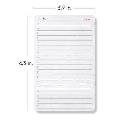 Notsu To Do List Small Desk Notepad 2 Pack | Minimalist To-Do Checklist Task Memo Note Pads with Premium Thick Paper, 3.9" x 6.3" - size: 3.9" x 6.3", style: To-Do