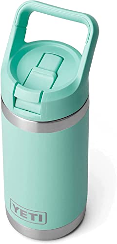 YETI Rambler Jr. 12 oz Kids Bottle, with Straw Cap - color: Seafoam