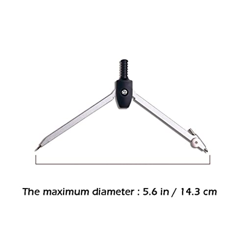 Drawing Compass Drafting Tools 8 Pieces of Mathematical Geometry Drawing Tools Metal Drawing Tools for Engineers and Students Supplies Compass and Protractor Set Math Ruler Kit(B) - size: B