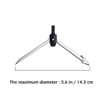 Drawing Compass Drafting Tools 8 Pieces of Mathematical Geometry Drawing Tools Metal Drawing Tools for Engineers and Students Supplies Compass and Protractor Set Math Ruler Kit(B) - size: B