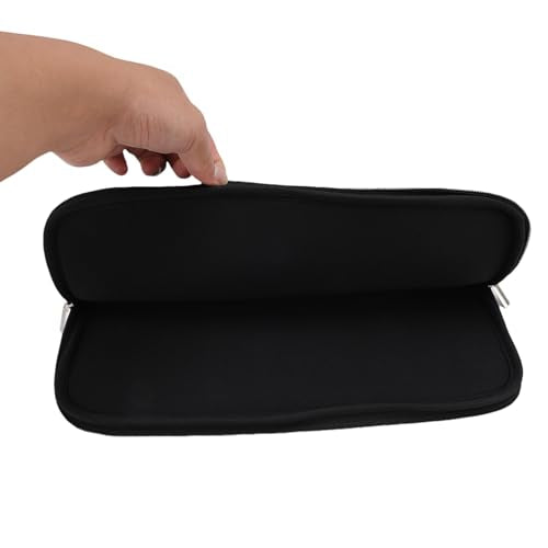RiToEasysports Tablet Travel Bag, Portable Tablet Carrying Cases Water Proof Neoprene Foam Laptop Bag with Zip for Laptop Notebook Black - size: 15.6 Inch